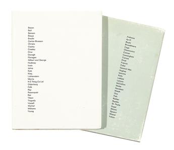 FLUXUS. Hamilton, Richard; editor. Polaroid Portraits Volumes 1 and 2.